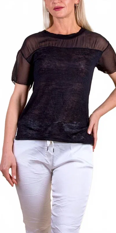 Gigi Moda Sondrio Short Sleeve T-shirt In Black