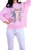 Gigi Moda Stassi Sweater In Bubblegum Pink In Pink
