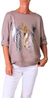 Gigi Moda Stassi Sweater In Taupe In Brown