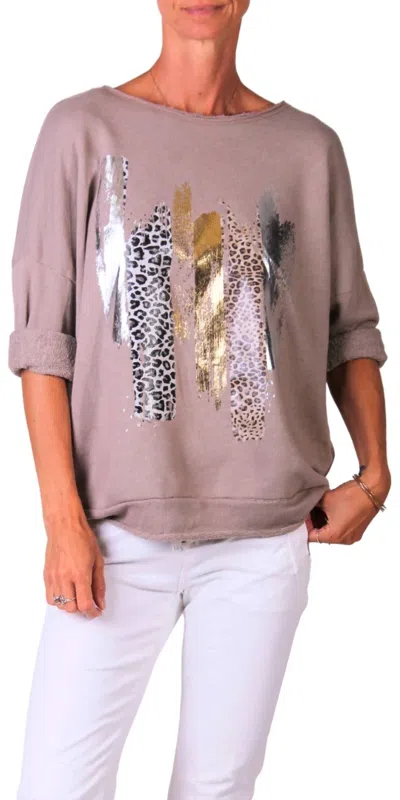 Gigi Moda Stassi Sweater In Taupe In Brown