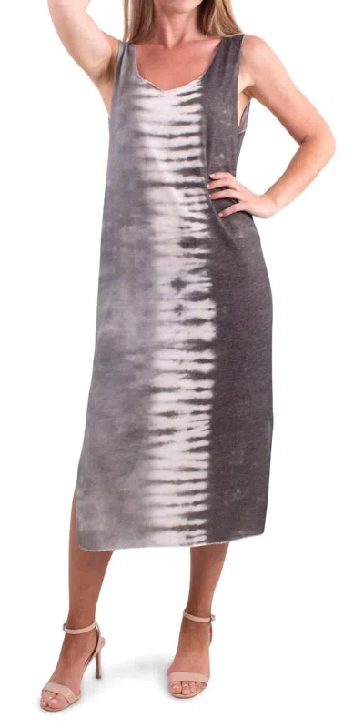 Gigi Moda Syracuse Midi Dress In Charcoal In Gray