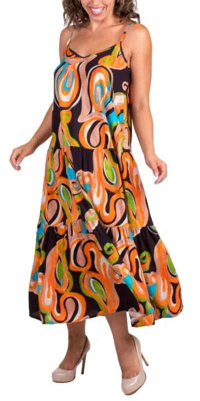 Gigi Moda Tessa Dress In Black In Multi