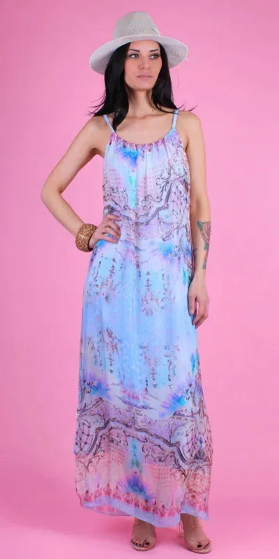 Gigi Moda Venus Baroque Dress In Blue In Multi