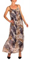 Gigi Moda Venus Spruzzo Maxi Dress In Black In Animal Print