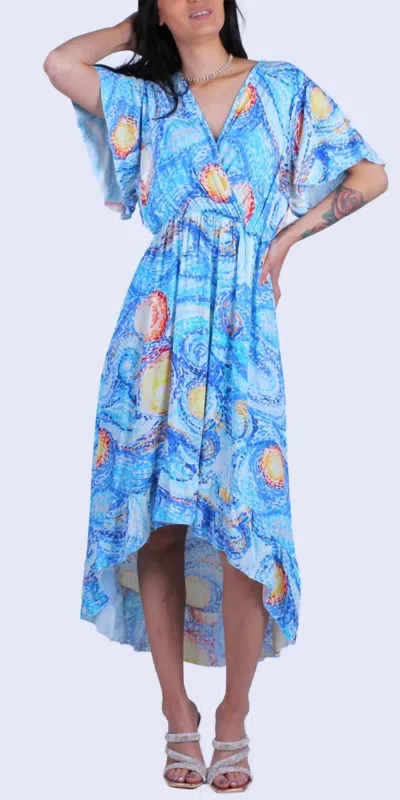 Gigi Moda Verona Arte Dress In Blue