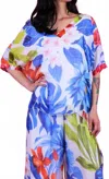 Gigi Moda Women's Lizane Tropical Print Blouse In Multi In Blue