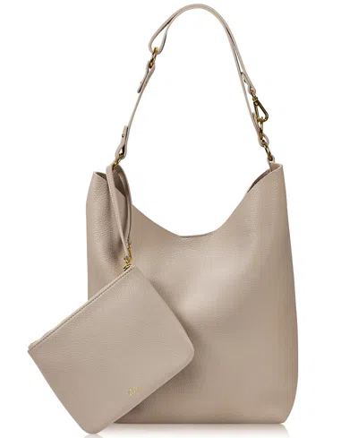 Gigi New York Addison Hobo Leather Bag In Gold