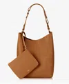 Gigi New York Addison Hobo Leather Bag In Tan