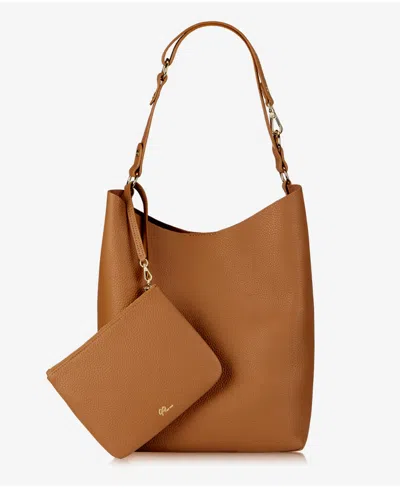 Gigi New York Addison Hobo Leather Bag In Tan