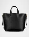 Gigi New York Austin Leather Tote Bag In Black