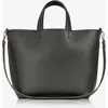 Gigi New York Austin Leather Tote Bag In Graphite