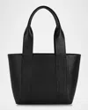 Gigi New York Bailey Leather Tote Bag In Black