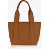 Gigi New York Bailey Leather Tote Bag In British Tan