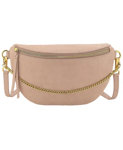 Gigi New York Beck Nubuck Leather Small Sling Handbag In Brown