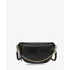 Gigi New York Beck Sling Bag In Black Embossed Croc