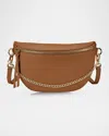 Gigi New York Beck Sling Leather Shoulder Bag In Tan
