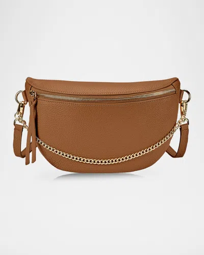 Gigi New York Beck Sling Leather Shoulder Bag In Tan