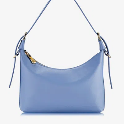 Gigi New York Women's Blake Leather Shoulder Bag In Blue