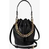 Gigi New York Brooklyn Bucket Bag In Black Embossed Croc