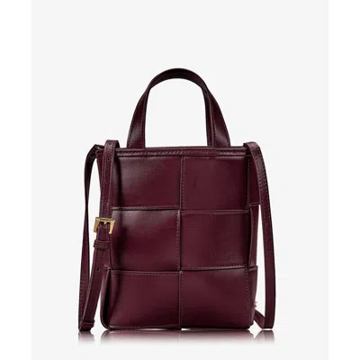 Gigi New York Chloe Mini Shopper In Bordeaux