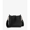 Gigi New York Elle Pebble Leather Crossbody Bag In Black