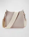 Gigi New York Elle Pebble Leather Crossbody Bag In Beechwood