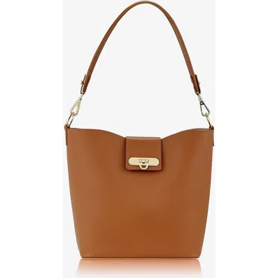 Gigi New York Isabel Bucket Bag In Brown