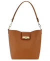 Gigi New York Isabel French Calfskin Leather Bucket Bag In Brown
