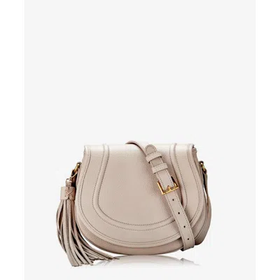 Gigi New York Jenni Saddle Leather Crossbody Bag In Beechwood