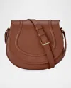 Gigi New York Jenni Saddle Leather Crossbody Bag In Cognac