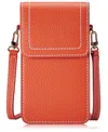 Gigi New York Lauren Saddle Bag In Orange