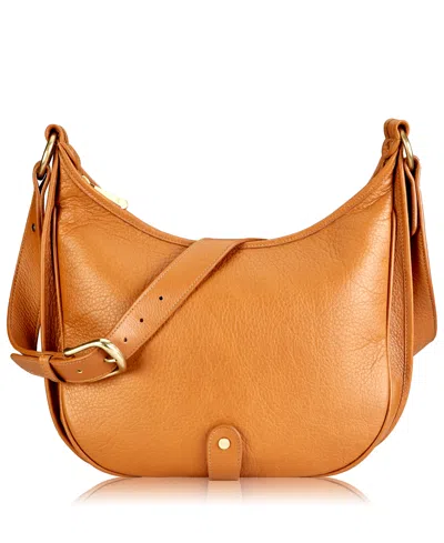 Gigi New York Lauren Saddle Bag In Tan
