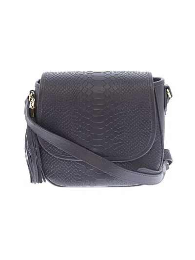 Gigi New York Leather Crossbody Bag In Gray