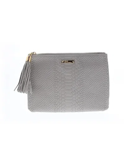 Pre-owned Gigi New York Makeup Bag In Gray
