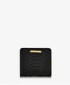 Gigi New York Mini Fold Over Wallet In Black
