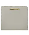 Gigi New York Mini Fold Over Wallet In Gray