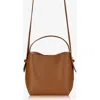 Gigi New York Selena Leather Bucket Bag In British Tan