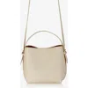Gigi New York Selena Leather Bucket Bag In Ivory