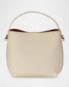 Gigi New York Selena Leather Bucket Bag In Ivory