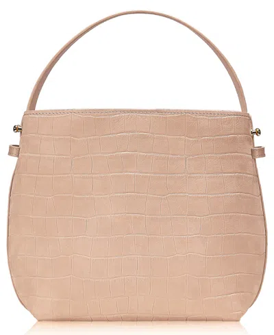 Gigi New York Selena Nubuck Leather Small Bucket Handbag In Pink