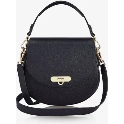 Gigi New York Sophia Saddle Bag In Black