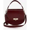 Gigi New York Sophia Saddle Bag In Burgundy