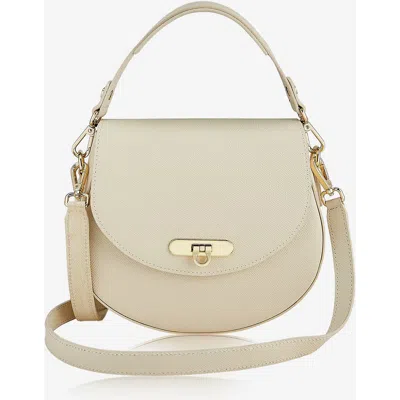 Gigi New York Sophia Saddle Bag In White