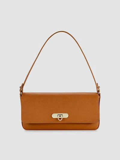 Gigi New York Women's Audrey Leather Shoulder Bag In Tan