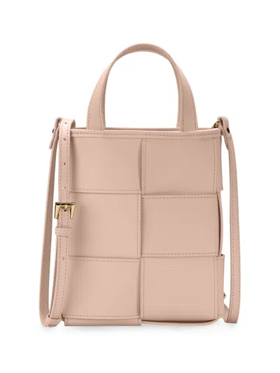 Gigi New York Women's Chloe Mini Leather Shopper Tote Bag In Pink