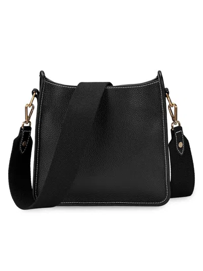 Gigi New York Women's Elle Leather Crossbody Bag In Black