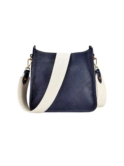Gigi New York Women's Elle Leather Crossbody Bag In Blue