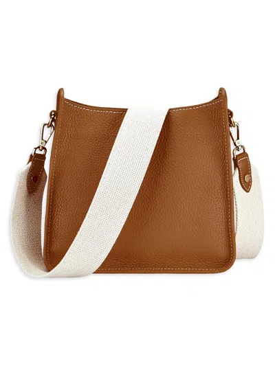 Gigi New York Women's Elle Leather Crossbody Bag In Brown