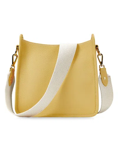 Gigi New York Women's Elle Leather Crossbody Bag In Yellow