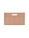 Gigi New York Women's Remy Leather Clutch In Cappuccino